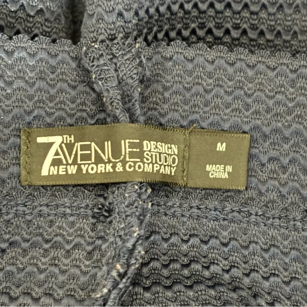 7th Avenue Skirt Womens Medium Blue Knit Pleated‎ Heavy Pull On Non Lined